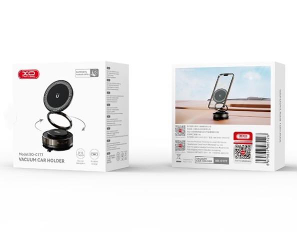 XO C177 Manual Suction Cup Holder black