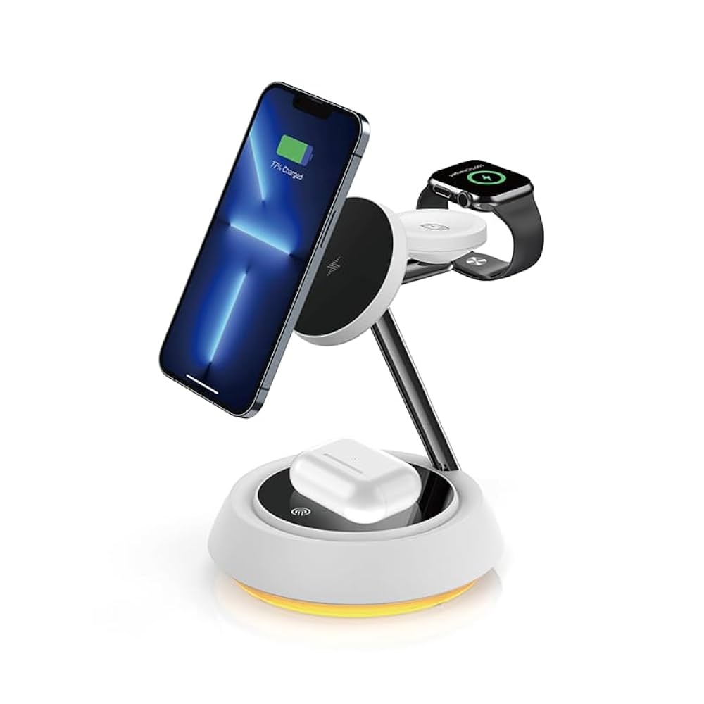 Wiwu Wi-W002 3 in 1 Cableless charger White