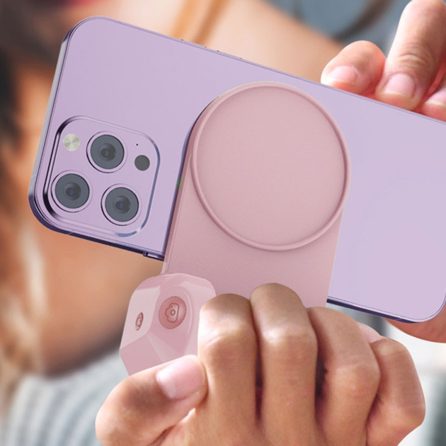 Wiwu Cableless Charger& Power bank& Selfie Stick Wi-W016 Pink