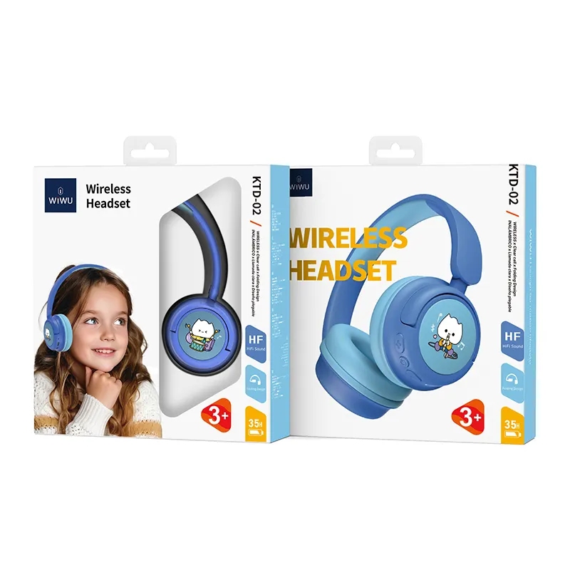 Wiwu Wireless Headphone for kids KTD-02 Blue