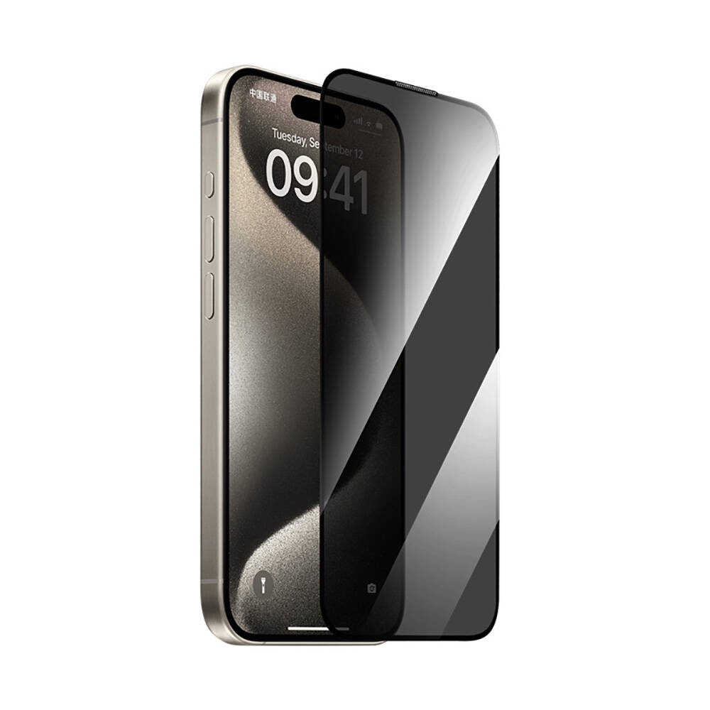 Wiwu iPrivacy Tempered Glass for IP16 GT-011 Transparent Black