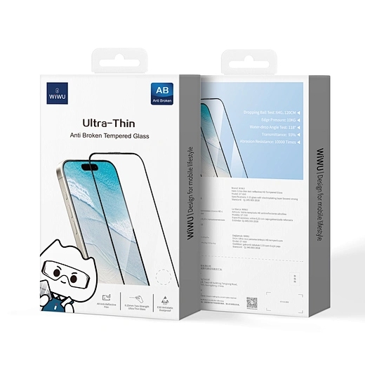 Wiwu Ultra-tin Tempered glass for ip16 Pro GT-010 Clear