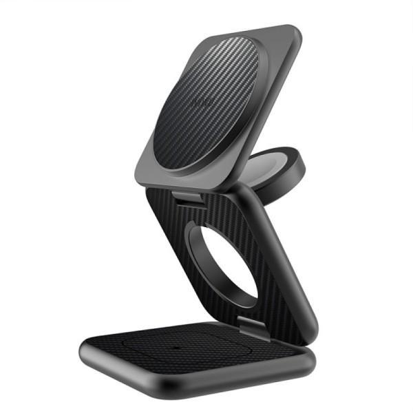 Wiwu MAG GO 3 in 1 Wireless Charger Wi-W035 Black