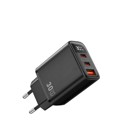 Wiwu Firefly 30W PD GaN Fast Charger Wi-G010 EU Black