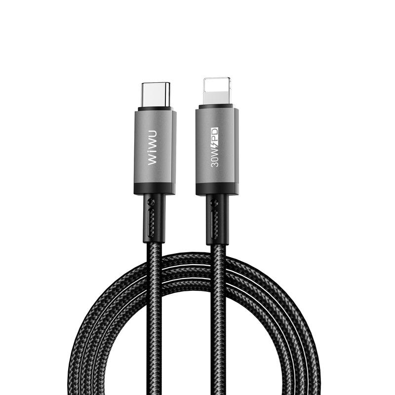 Wiwu Cyber link Series Charging Cable Wi-C056 C-L space gray