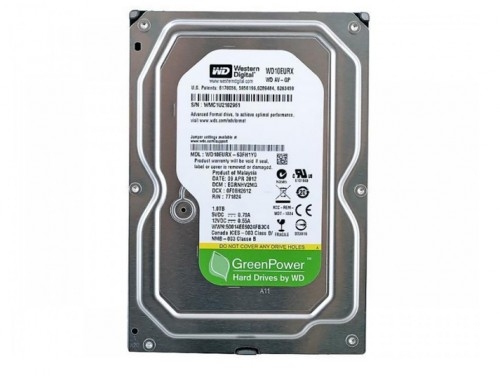 3.5 HDD  1.0TB -SATA-64MB  Western Digital AV-GP (WD10EURX)