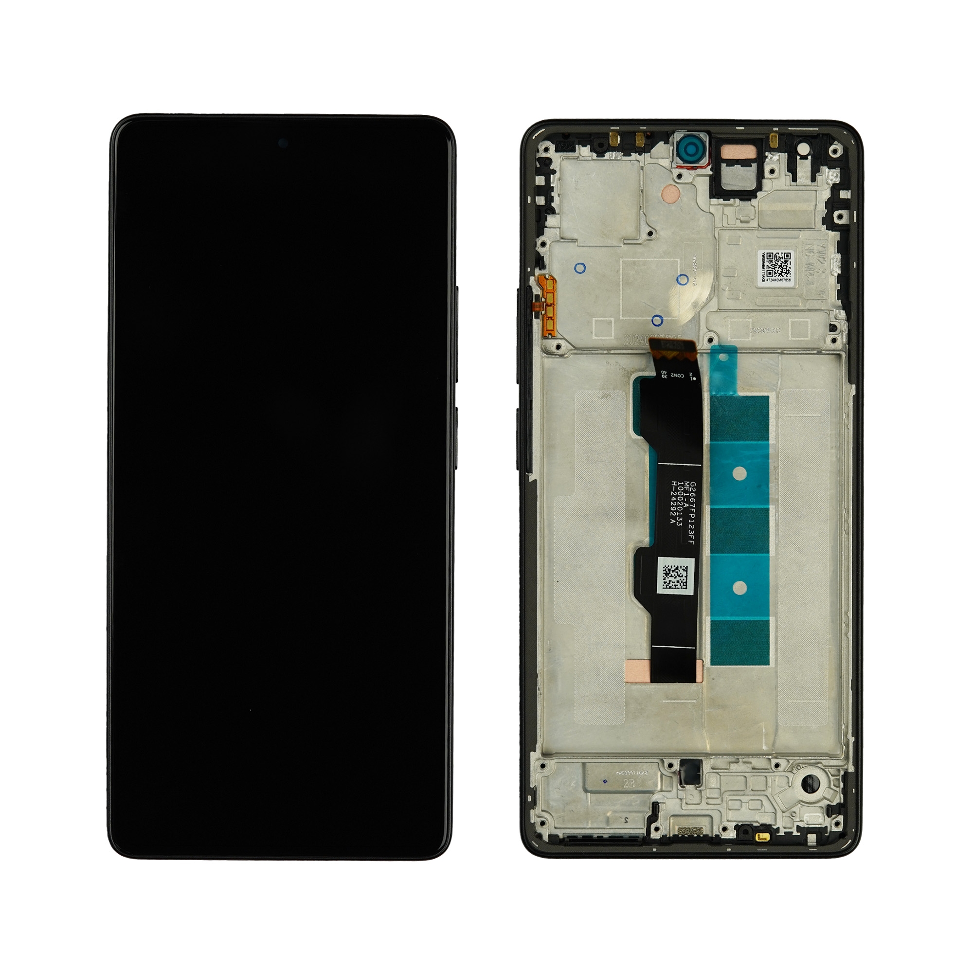 LCD XIAOMI REDMI NOTE 13 PRO (4G) / M6 PRO (4G) BLACK WITH FRAME ORIGINAL (SERVICE PACK)