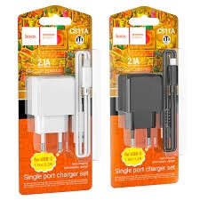Hoco CS11A Ocean single port charger set(Type-C)(EU) black