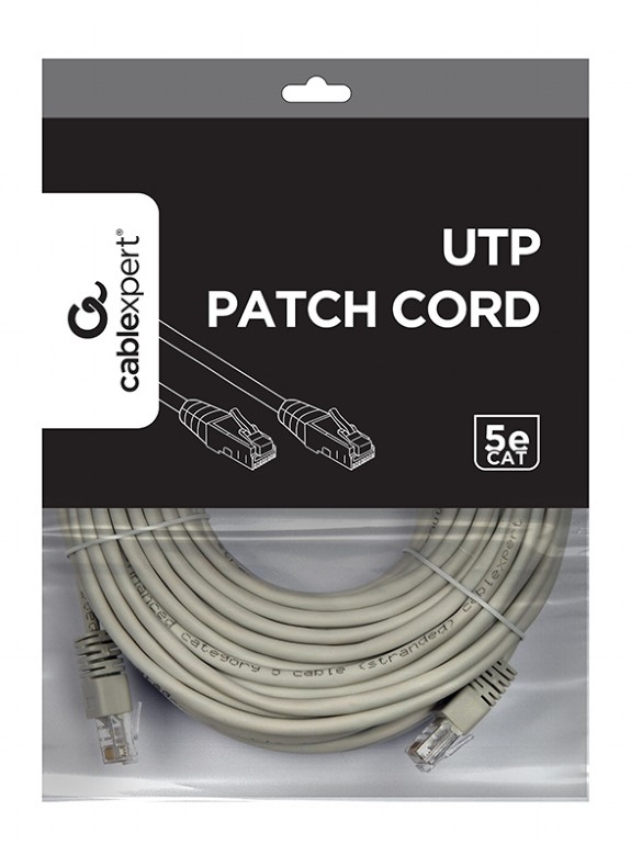 15m, Patch Cord, PP12-15M, Cat.5E, Cablexpert, molded strain relief 50u' plugs