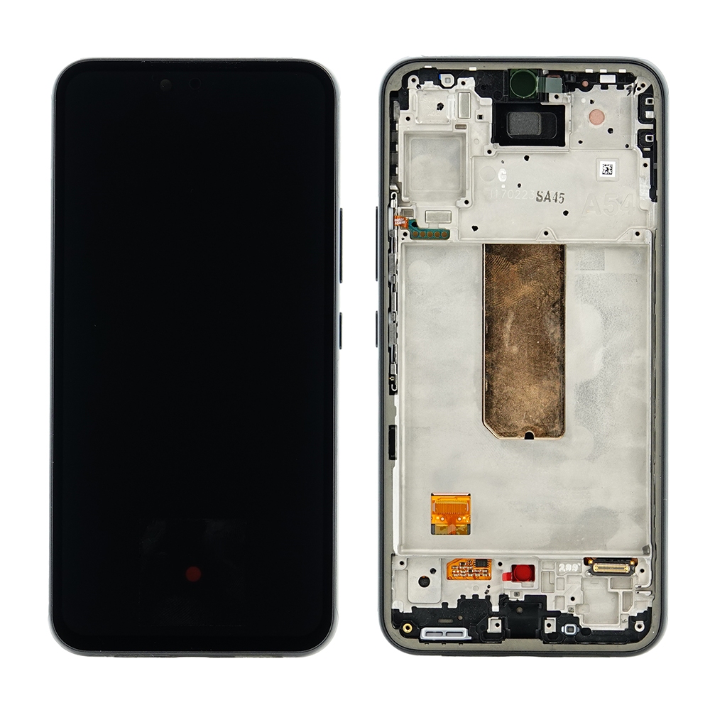 LCD SAMSUNG A54 / A546 5G BLACK WITH FRAME ORIGINAL (SERVICE PACK)