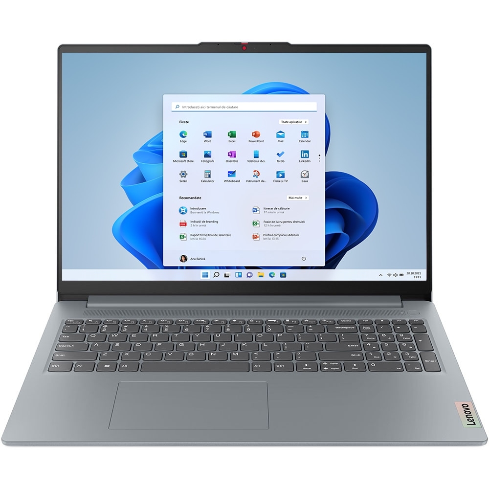 LENOVO IdeaPad Slim 3 15IAN8, Intel N100 pana la 3.4GHz, 15.6' Full HD, 4GB, UFS 3.1 128GB, Intel UH