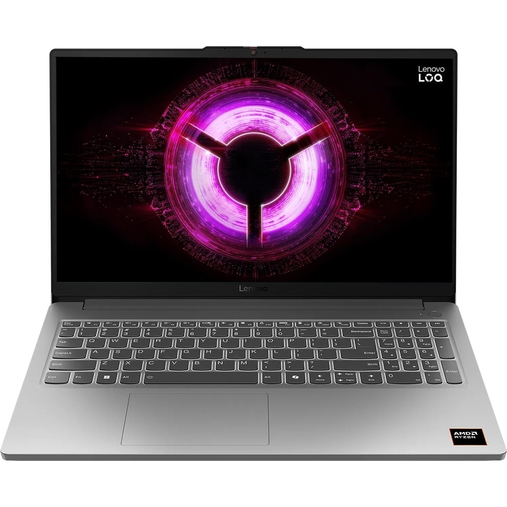 LENOVO LOQ Essential 15ARP10E, AMD Ryzen 5 150 pana la 4.55GHz, 15.6' Full HD, 16GB, SSD 512GB, NVID
