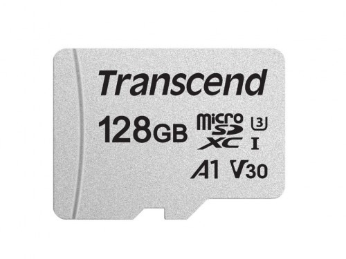 128GB MicroSD (Class 10) UHS-I (U3) ,  Transcend 'TS128GUSD300S' (R/W:95/45MB/s)