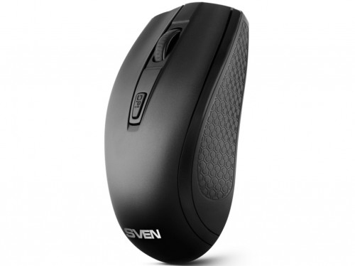 SVEN RX-220W Wireless, Optical Mouse, 2.4GHz, Nano Receiver, 800/1200/1600 dpi, USB, Black