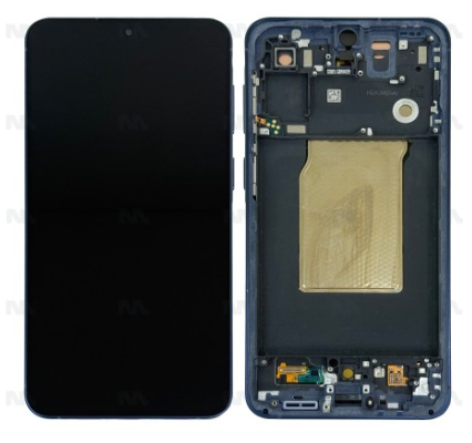 LCD SAMSUNG A57 / A576 GRAY WITH FRAME ORIGINAL (SERVICE PACK)
