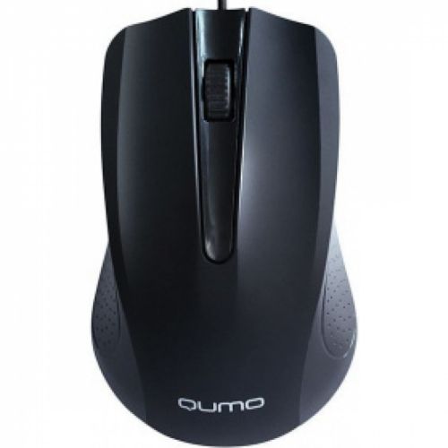 Mouse Qumo M66, Optical,1000 dpi, 3 buttons, Ambidextrous, Black, USB