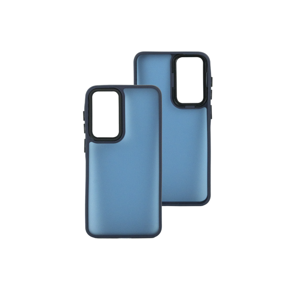 Накладка Luxury Metal Lens SAMSUNG A56 (Синий)