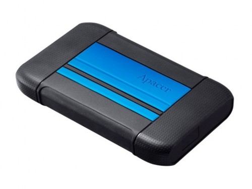 1.0TB (USB3.1) 2.5' Apacer AC633 Military-Grade MIL-STD-810G Shockproof, IP55 Rugged, Black-Blue