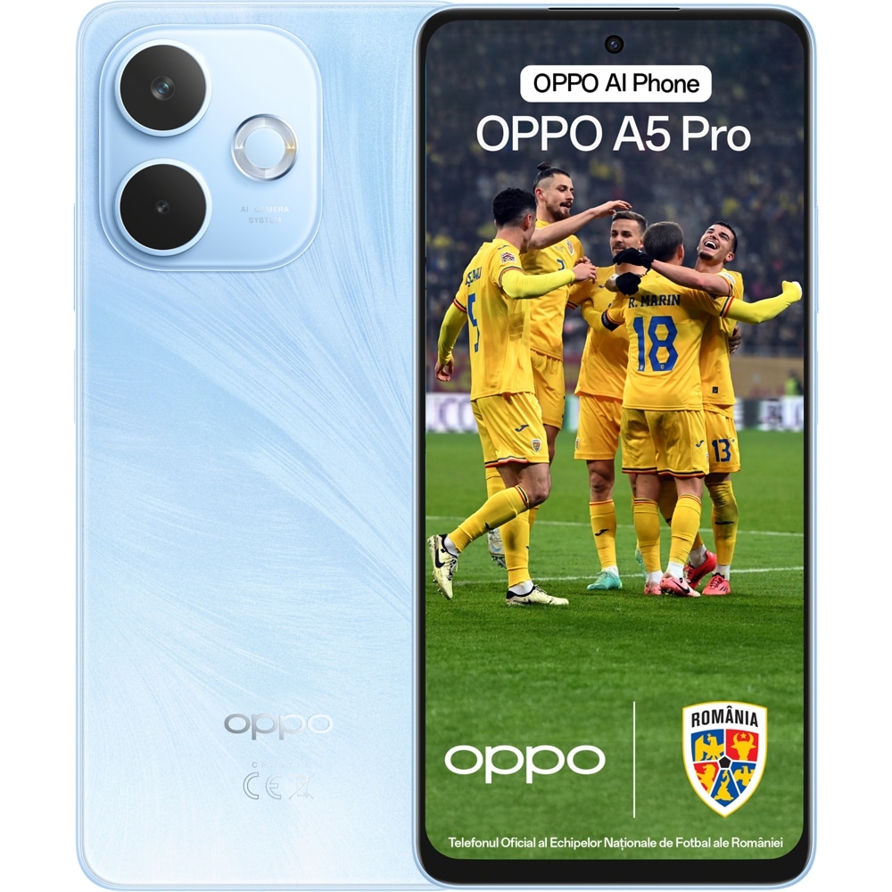 OPPO A5 Pro 4G, 256GB, 8GB RAM, Dual SIM, Feather Blue
