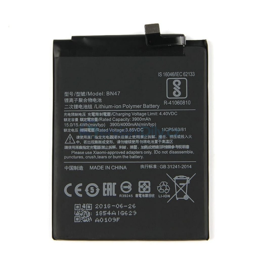 BATTERY XIAOMI BN47 / Redmi 6 Pro / Mi A2 Lite (Packing)