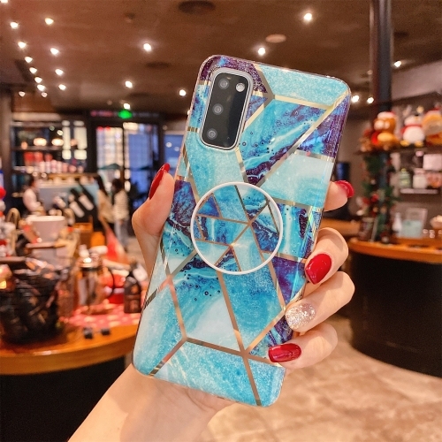 Husa Extra Samsung A71 Splicing Marble (Blue)