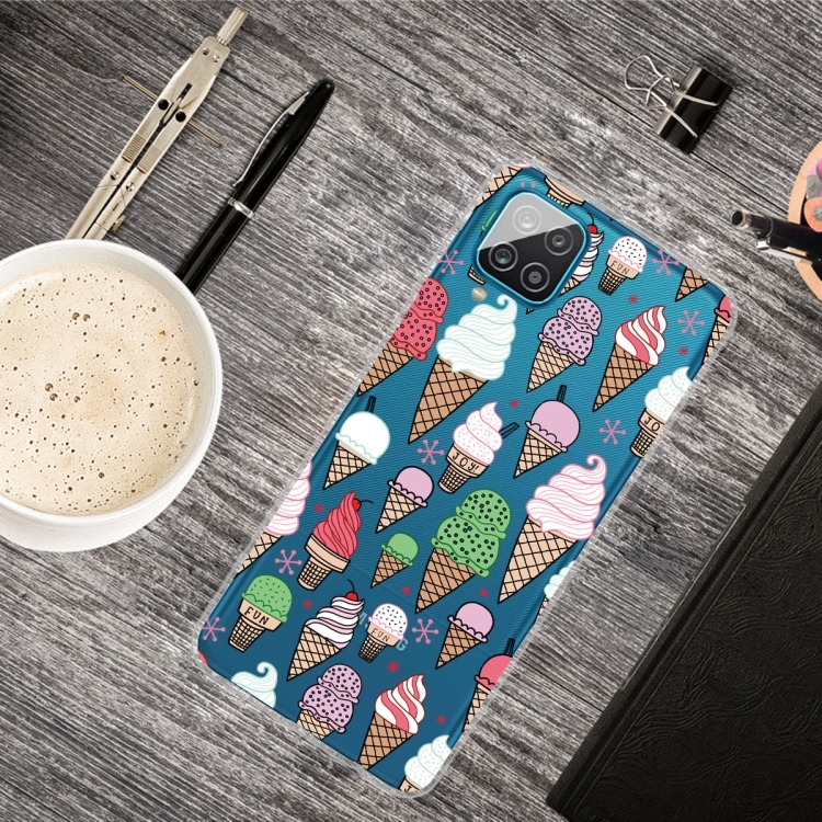 Husa p/u Samsung Galaxy A12 Shockproof Painted (Ice Cream)