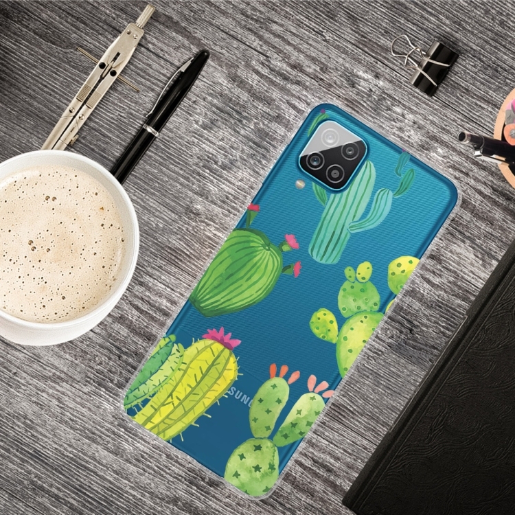 Husa p/u Samsung Galaxy A12 Shockproof Painted (Cactus)