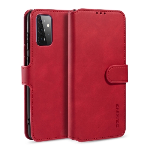 Husa Extra Samsung A72 5G DG.MING Retro Oil Side Horizontal Carte Piele (Red)