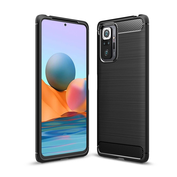 Husa p/u Xiaomi Redmi Note 10 Pro / Note 10 Pro Max Brushed (Black)
