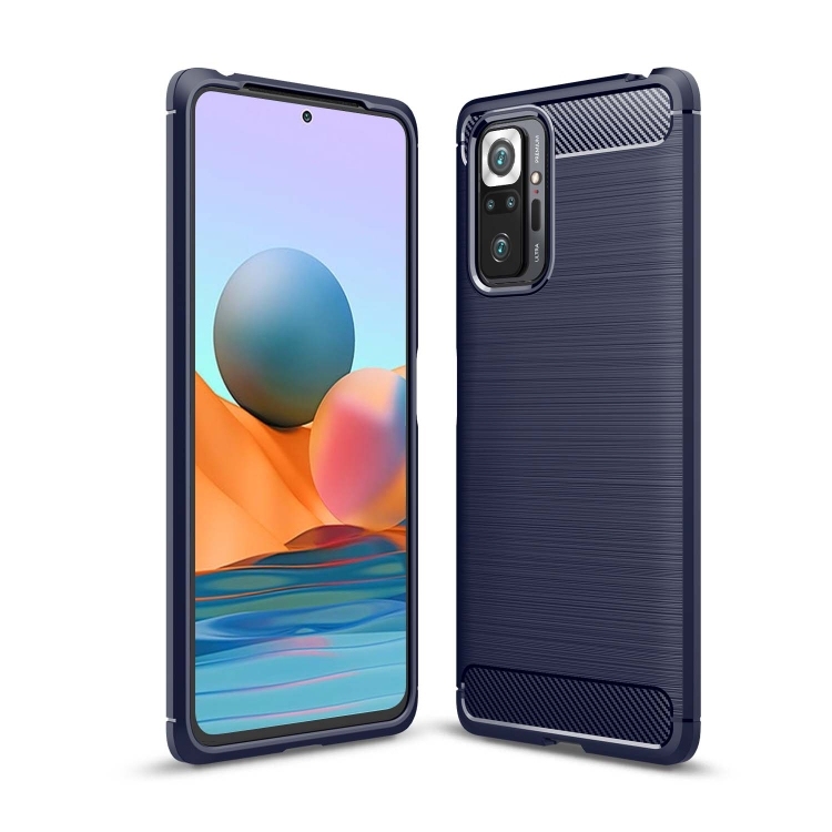 Husa p/u Xiaomi Redmi Note 10 Pro / Note 10 Pro Max Brushed (Navy Blue)