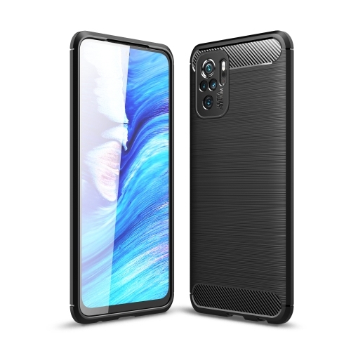 Husa Extra Xiaomi Redmi Note 10 4G / Note 10S Brushed Texture Carbon Fiber (Black)