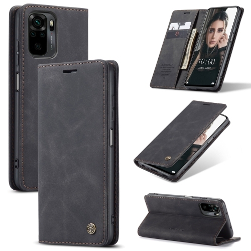 Xiaomi Redmi Note 10 / Note 10s Me 013 Multifunctional Horizontal Carte Piele (Black)