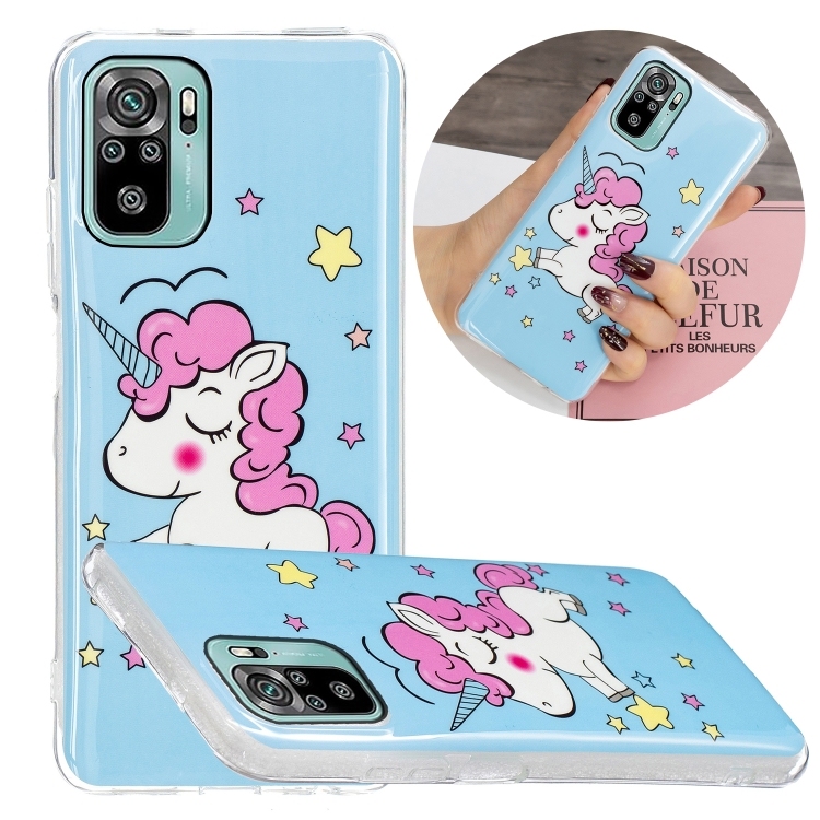 Husa p/u Xiaomi Redmi Note 10 4G Luminous  Protective (Star Unicorn)