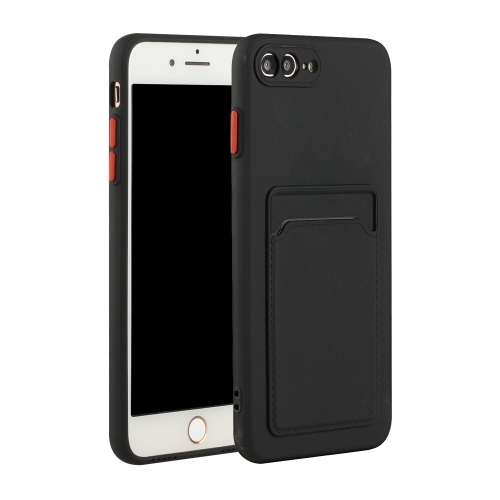 Card Slot Design Shockproof Husa Extra iPhone 8 Plus & 7 Plus(Black)