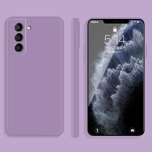 Husa Extra SAMSUNG S21 5G Solid Color Imitation Liquid Silicone (Purple)