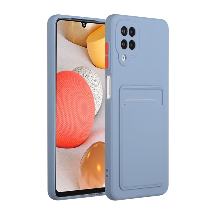 Samsung A12 5G Card Slot Design Shockproof TPU Protective Husa (Gray)