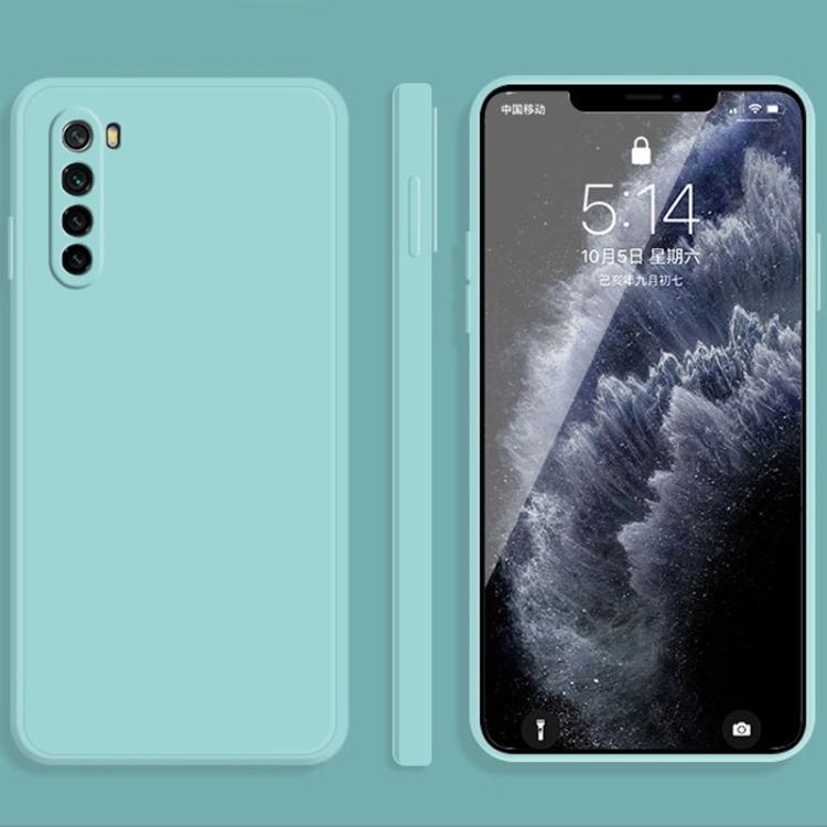 Husa p/u Xiaomi Redmi Note 8 Solid Color Imitation Liquid Silicone (Sky Blue)