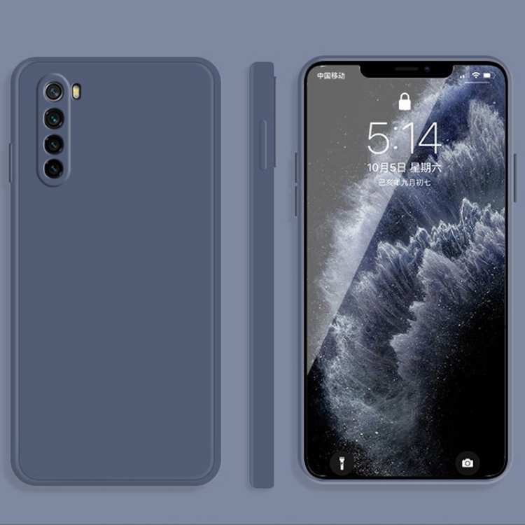 Husa p/u Xiaomi Redmi Note 8 Solid Color Imitation Liquid Silicone (Grey)
