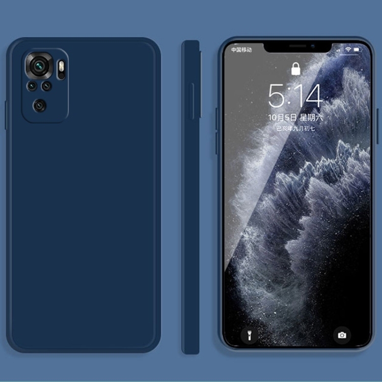 Husa p/u Xiaomi Redmi Note 10 Solid Color Imitation (Blue)