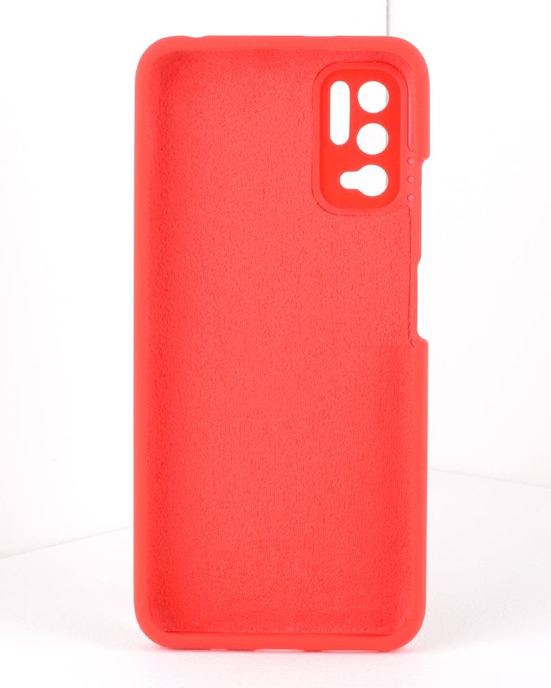 Husa p/u Xiaomi Redmi Note 10 5G/Poco M3 Pro Solid Color Imitation (Red)