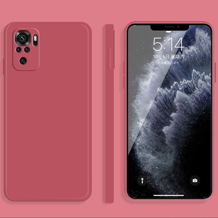 Husa p/u Xiaomi Redmi Note 10 Solid Color Imitation (Red)
