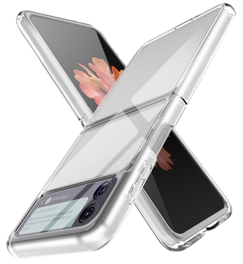 Carte Samsung Z Flip3 5G Simple All-inclusive Clear Crystal PC +TPU Shockproof