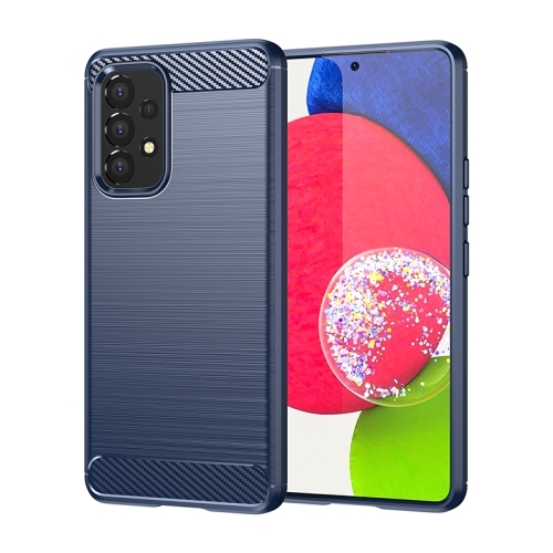 Husa Extra Samsung A53 5G Brushed Texture Carbon Fiber Phone (Blue)