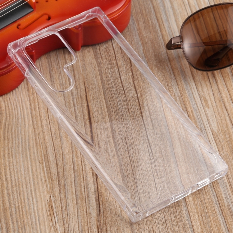 Husa p/u Samsung Galaxy S22 Ultra 5G Four-corner Shockproof Transparent + PC Phone