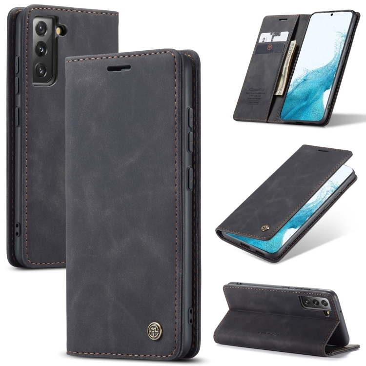 Husa Extra Samsung Galaxy S22 Me 013  Carte Piele (Black)