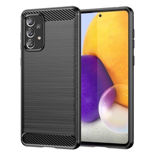 Husa Extra Samsung A73 5G Brushed Texture Carbon Fiber Phone (Black)