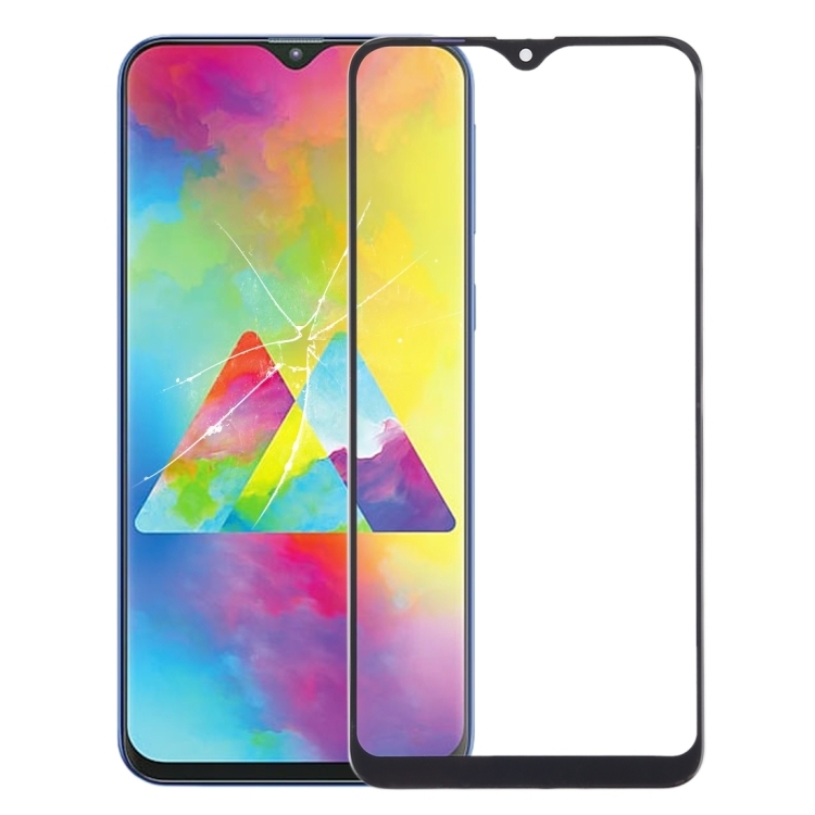 OUTER GLASS LCD SAMSUNG M20 / M205 BLACK WITH OCA