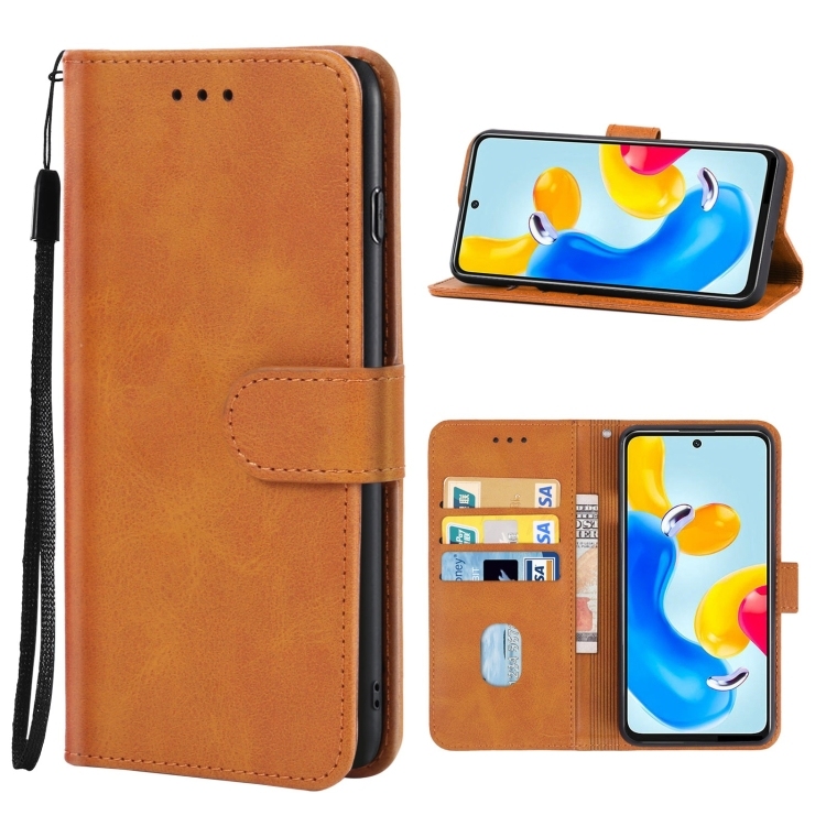 Piele Phone Husa Xiaomi Redmi Note 11S 5G (Brown)