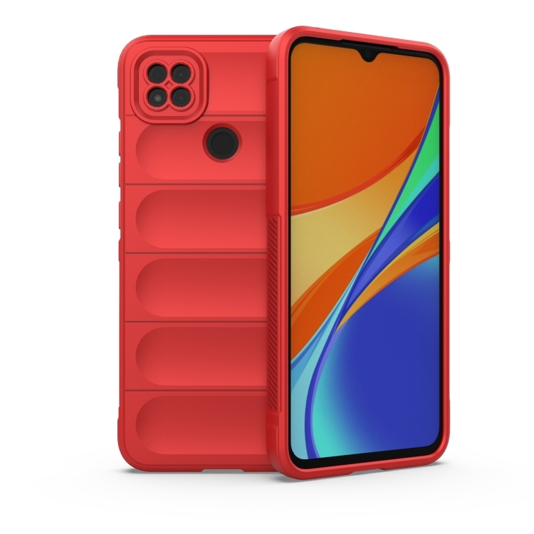 Husa p/u Xiaomi Redmi 9C/10A Magic Shield TPU + Flannel (Red)
