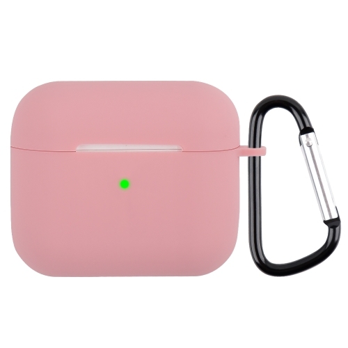 Wireless Earphone Silicone Protective Husa with Carabiner AirPods 3 (Thin Persimmon)